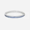 Anna bracelet in white gold 18kt with blue sapphires