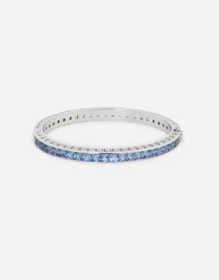 Anna bracelet in white gold 18kt with blue sapphires