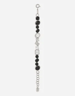 Anna bracelet in white gold 18kt with spinel and topazes