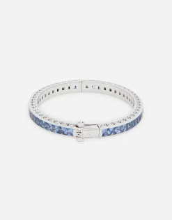 Anna bracelet in white gold 18kt with blue sapphires