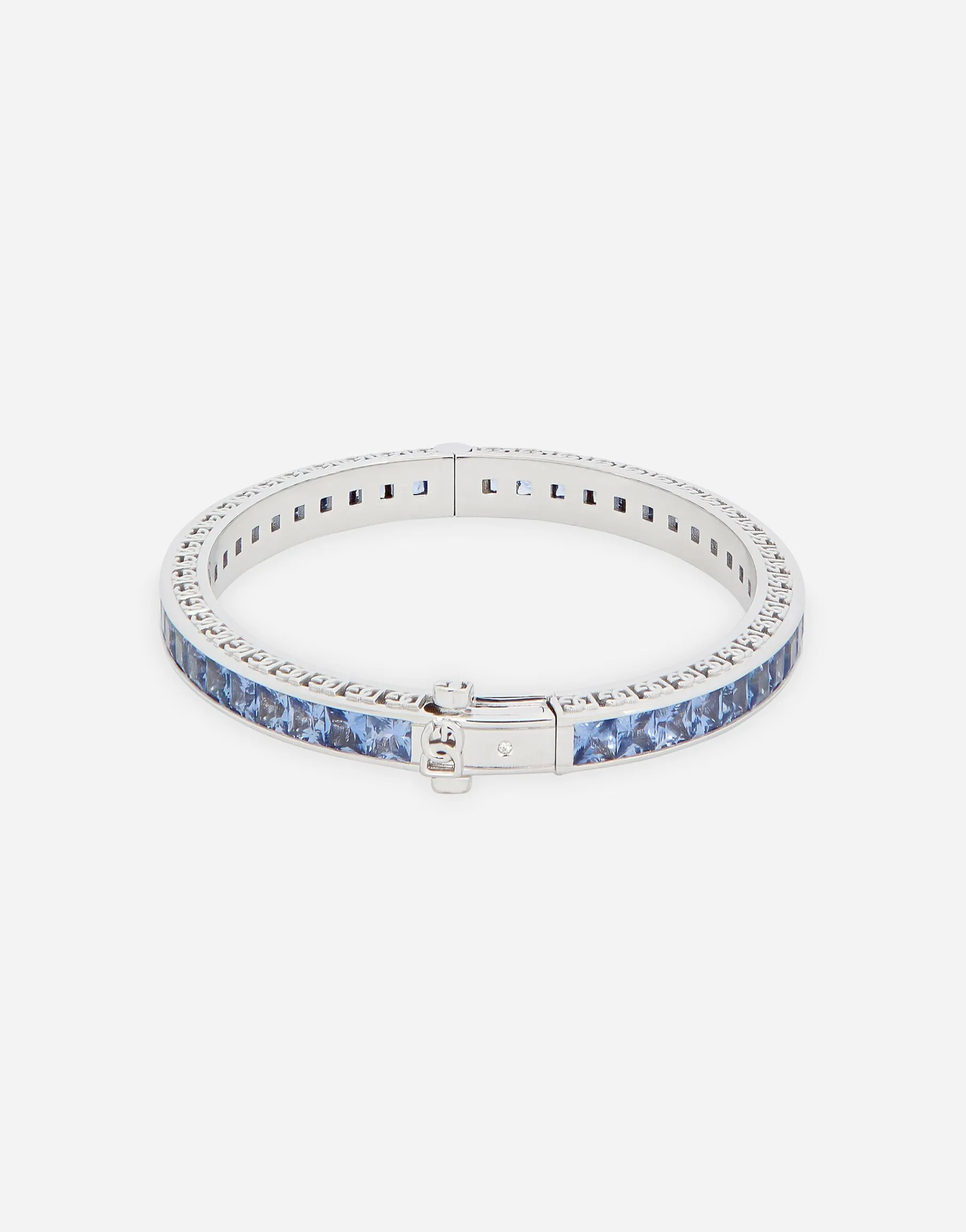 Anna bracelet in white gold 18kt with blue sapphires