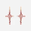 Anna earrings in red gold 18kt with pink tourmalines
