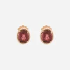 Anna earrings in red gold 18kt with toumalines