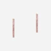 Anna earrings in red gold 18kt with pink sapphires