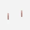 Anna earrings in red gold 18kt with pink sapphires