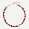 Anna necklace in red gold 18kt with toumalines