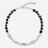 Anna necklace in white gold 18kt with spinels and topazes