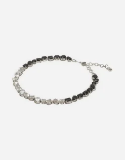 Anna necklace in white gold 18kt with spinels and topazes