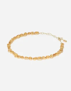 Anna necklace in yellow gold 18kt with citrines