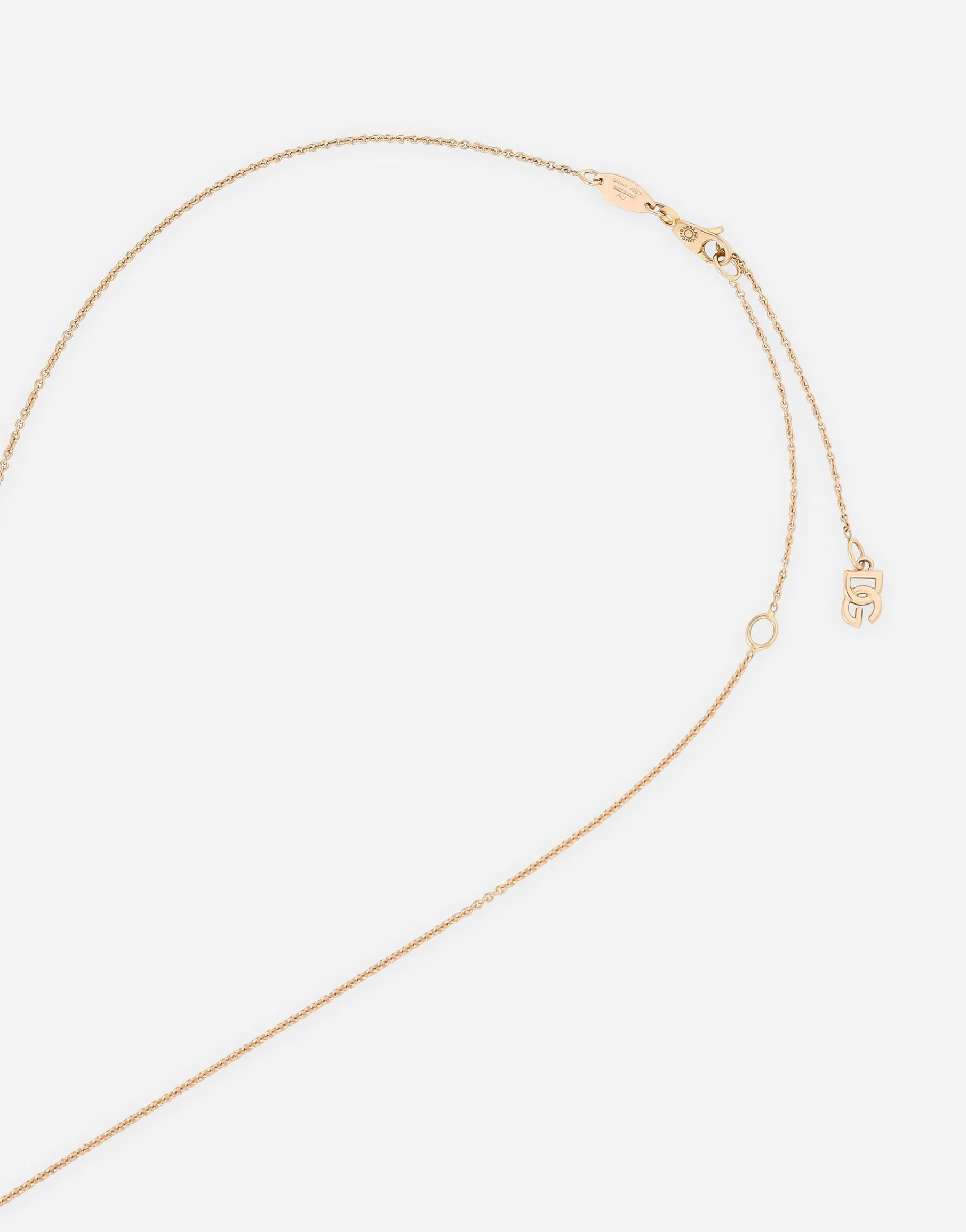 Anna pendant in red gold 18kt with pink tourmalines