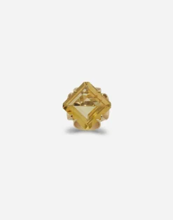 Anna ring in yellow gold and citrine quartz