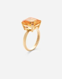 Anna ring in yellow 18kt gold with citrine