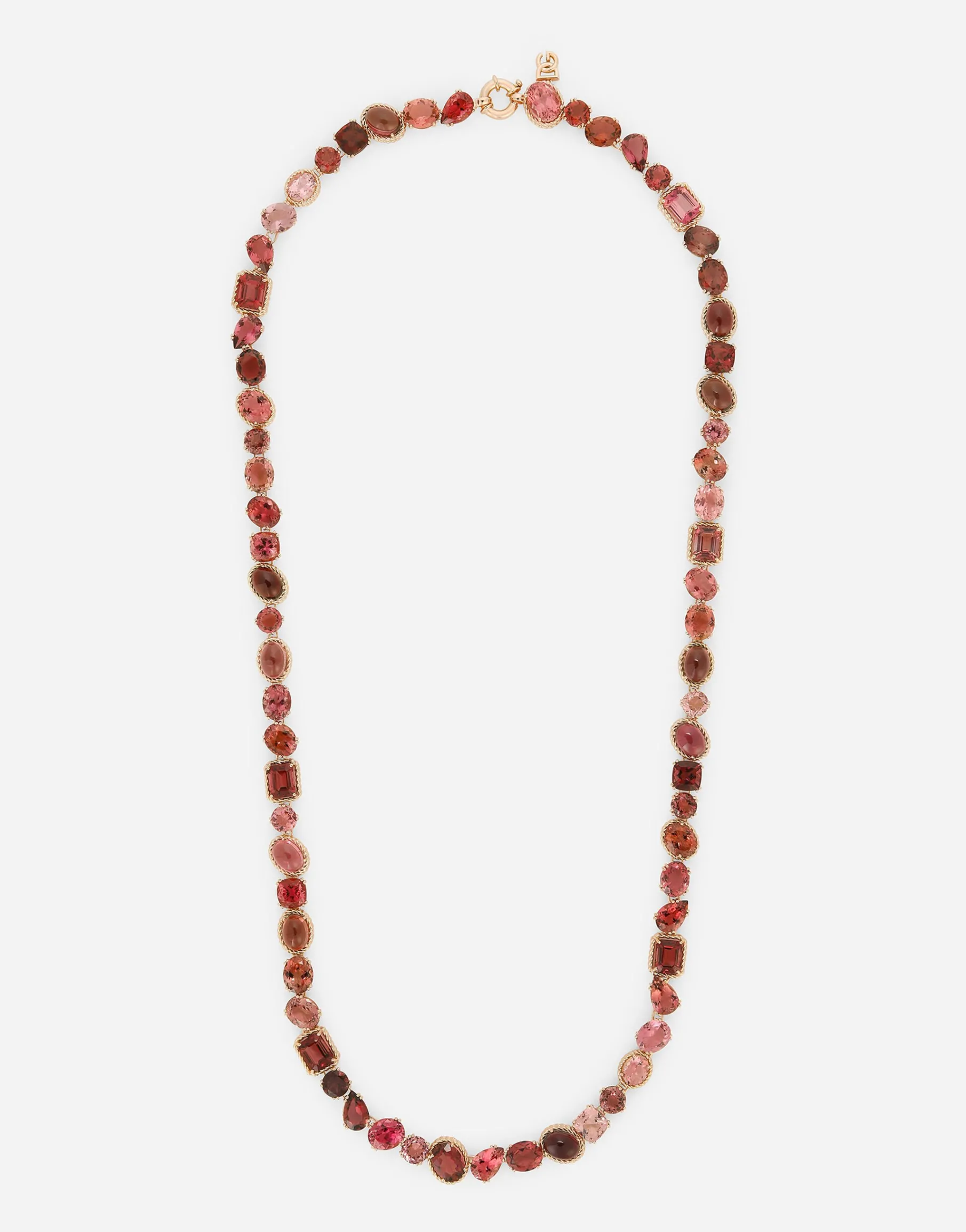 Anna sautoir in red gold 18kt with toumalines