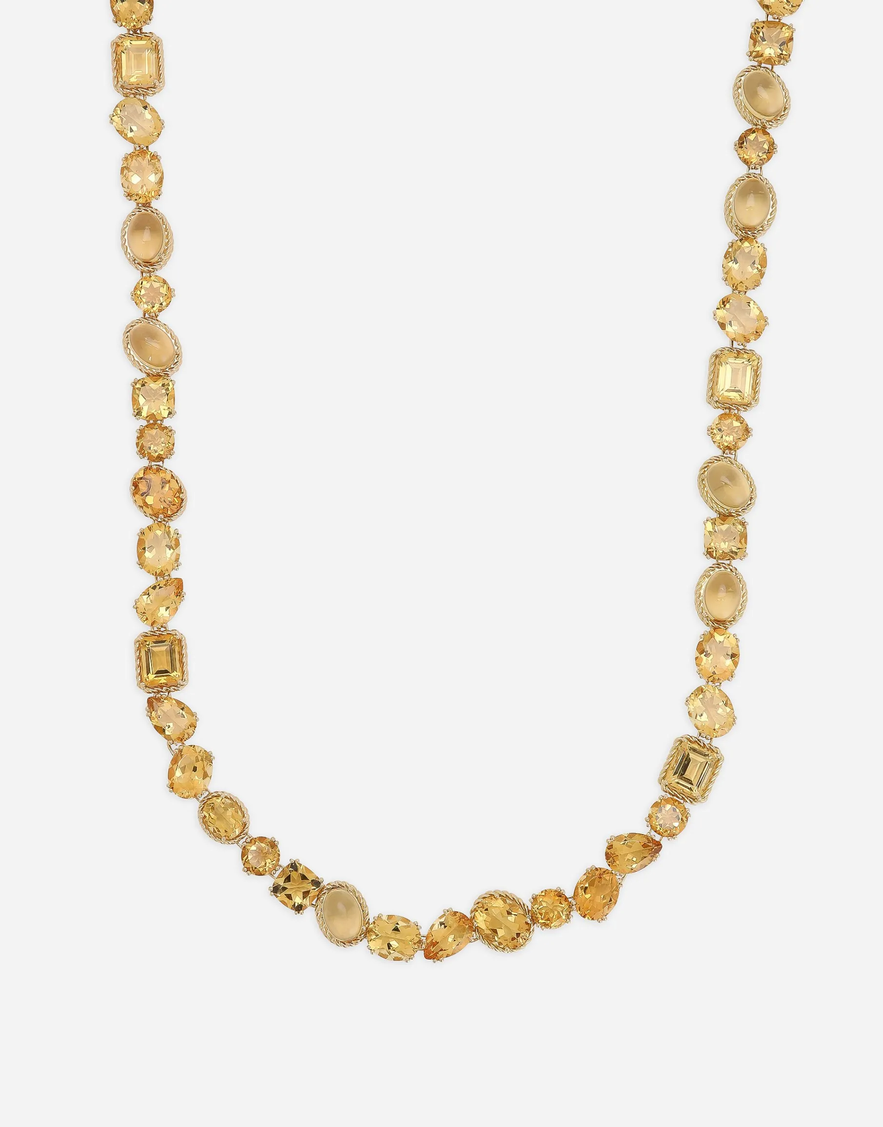 Anna sautoir in yellow gold 18kt with citrines