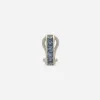 Anna single earring in white gold 18kt with blue sapphires