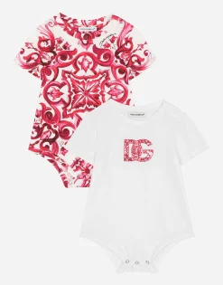 2-babygrow gift set in majolica-print jersey