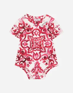 2-babygrow gift set in majolica-print jersey