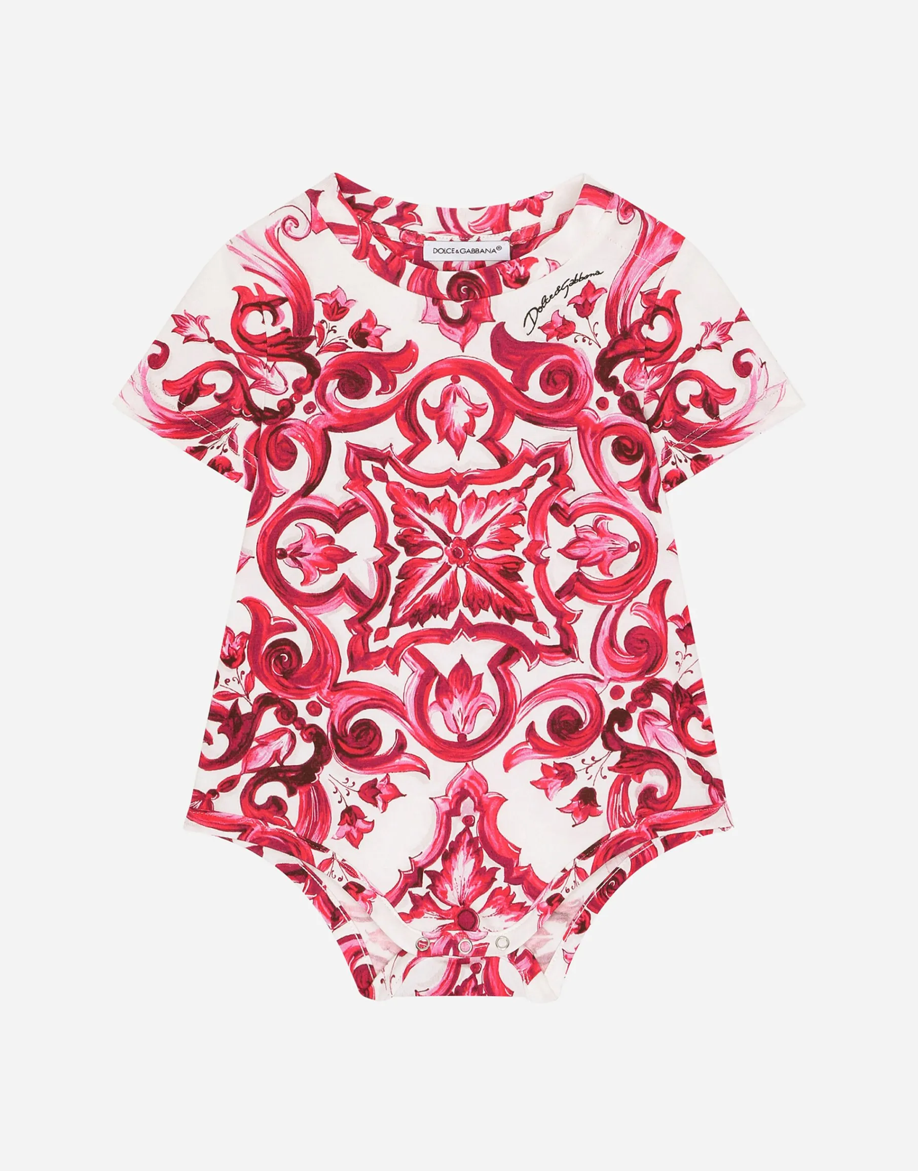 2-babygrow gift set in majolica-print jersey