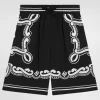 Bandanna-print batik shorts