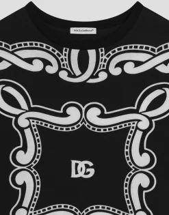 Bandanna-print jersey T-shirt