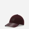 Baseball cap with branded tag