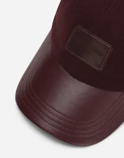 Baseball cap with branded tag