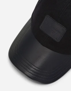 Baseball cap with branded tag