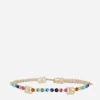 Belt with colorful rhinestones and DG logo