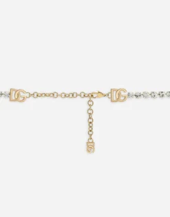 Belt with rhinestone embellishment and DG logo