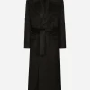 Belted oversize wool coat