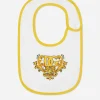 2-bib gift set in yellow majolica-print jersey