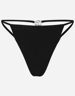Bikini bottoms with cut-out and DG logo