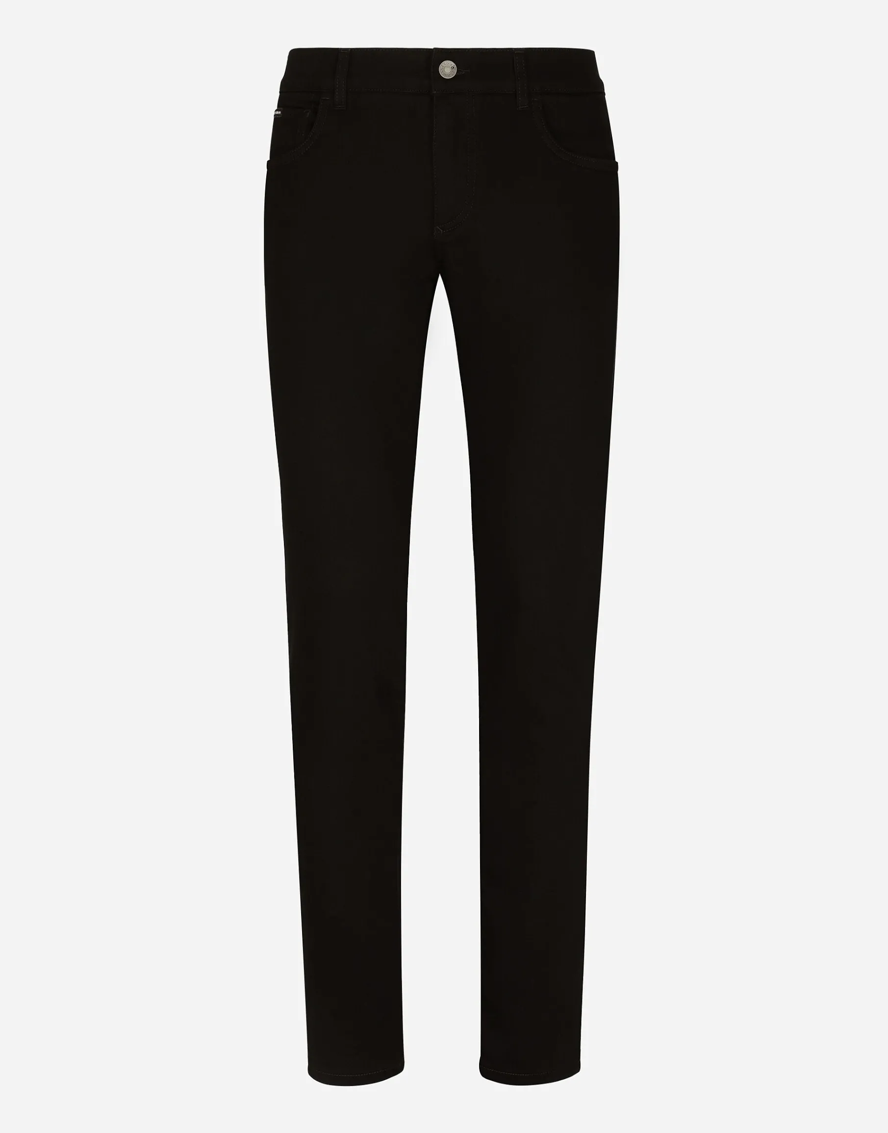 Black wash skinny stretch jeans