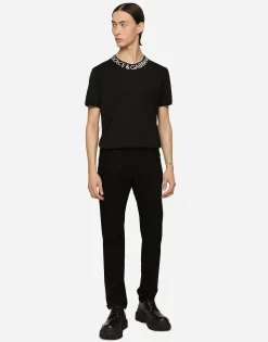 Black wash slim-fit stretch jeans