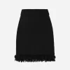Bouclé miniskirt