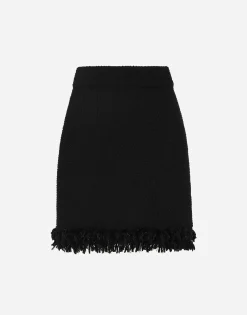 Bouclé miniskirt