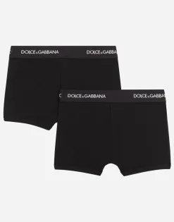 Boxer two-pack with branded elastic