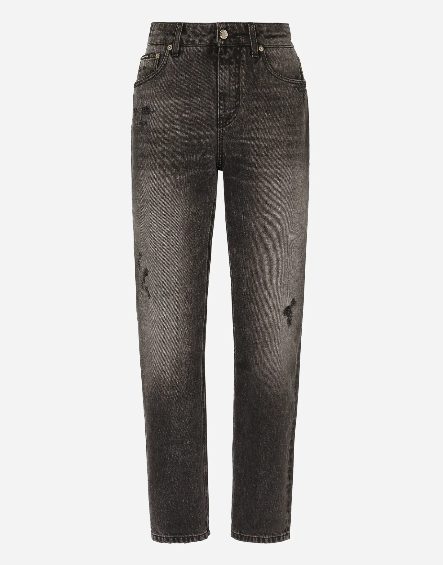 Boyfriend jeans in dark blue denim