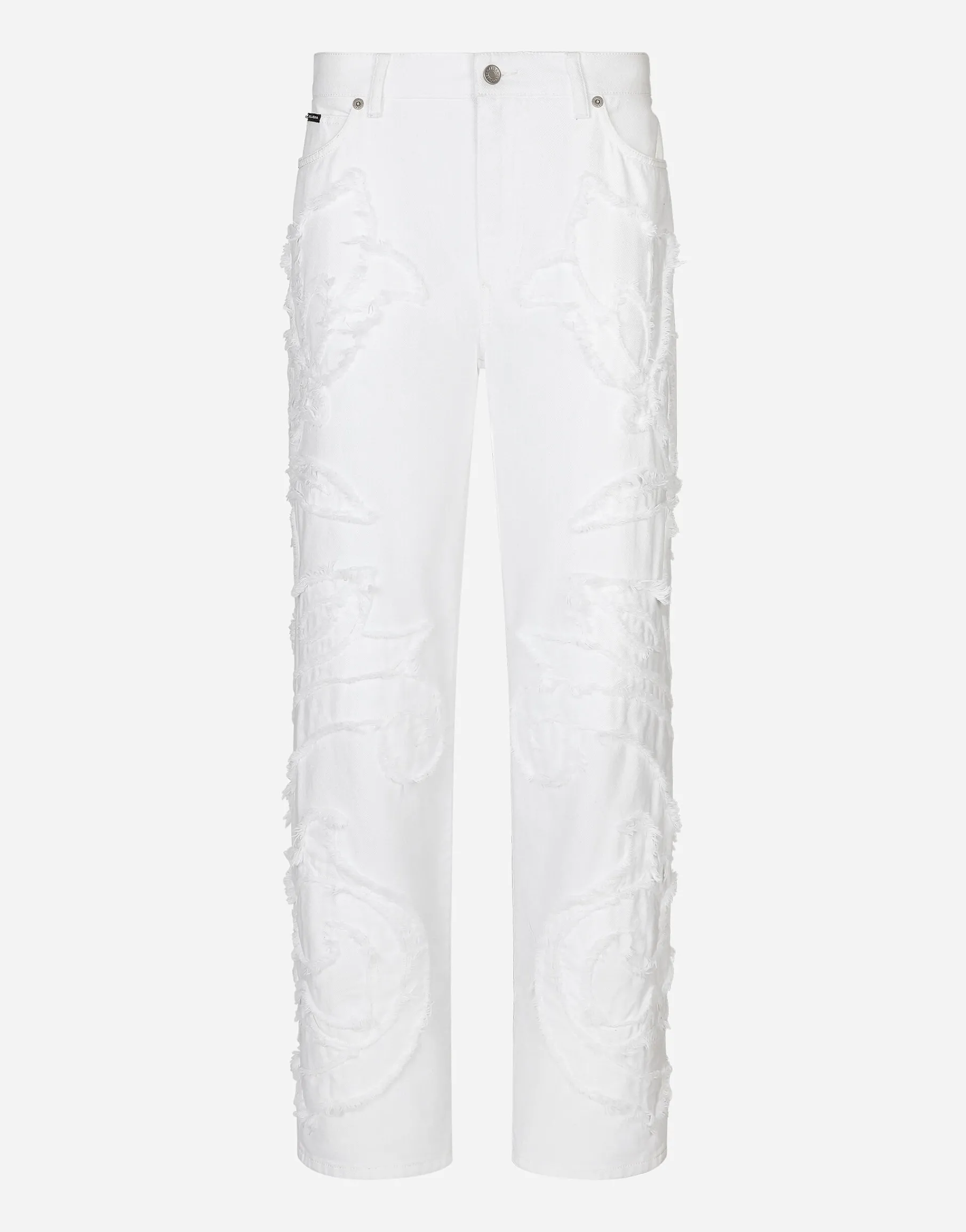 Boyfriend jeans with embroidery