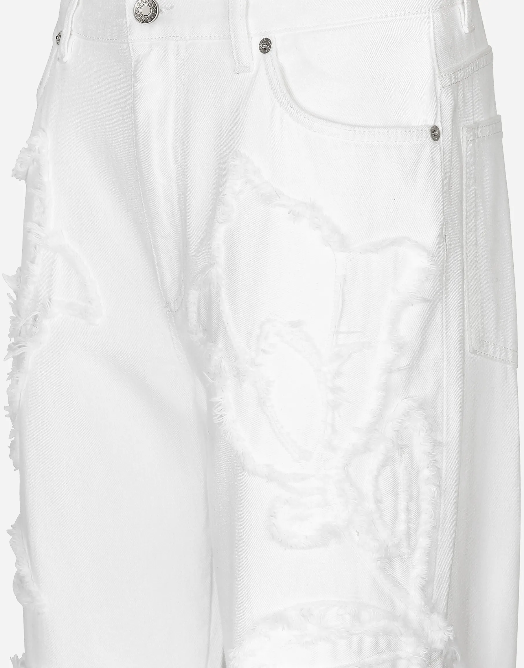 Boyfriend jeans with embroidery