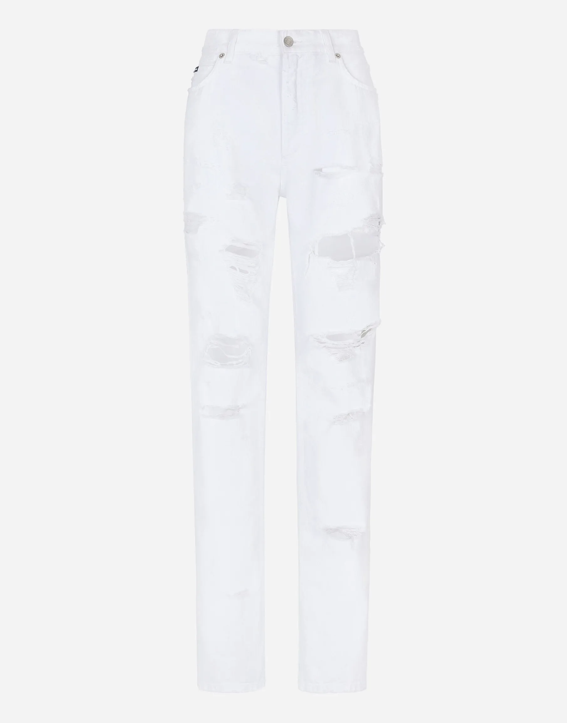 Boyfriend jeans with rips