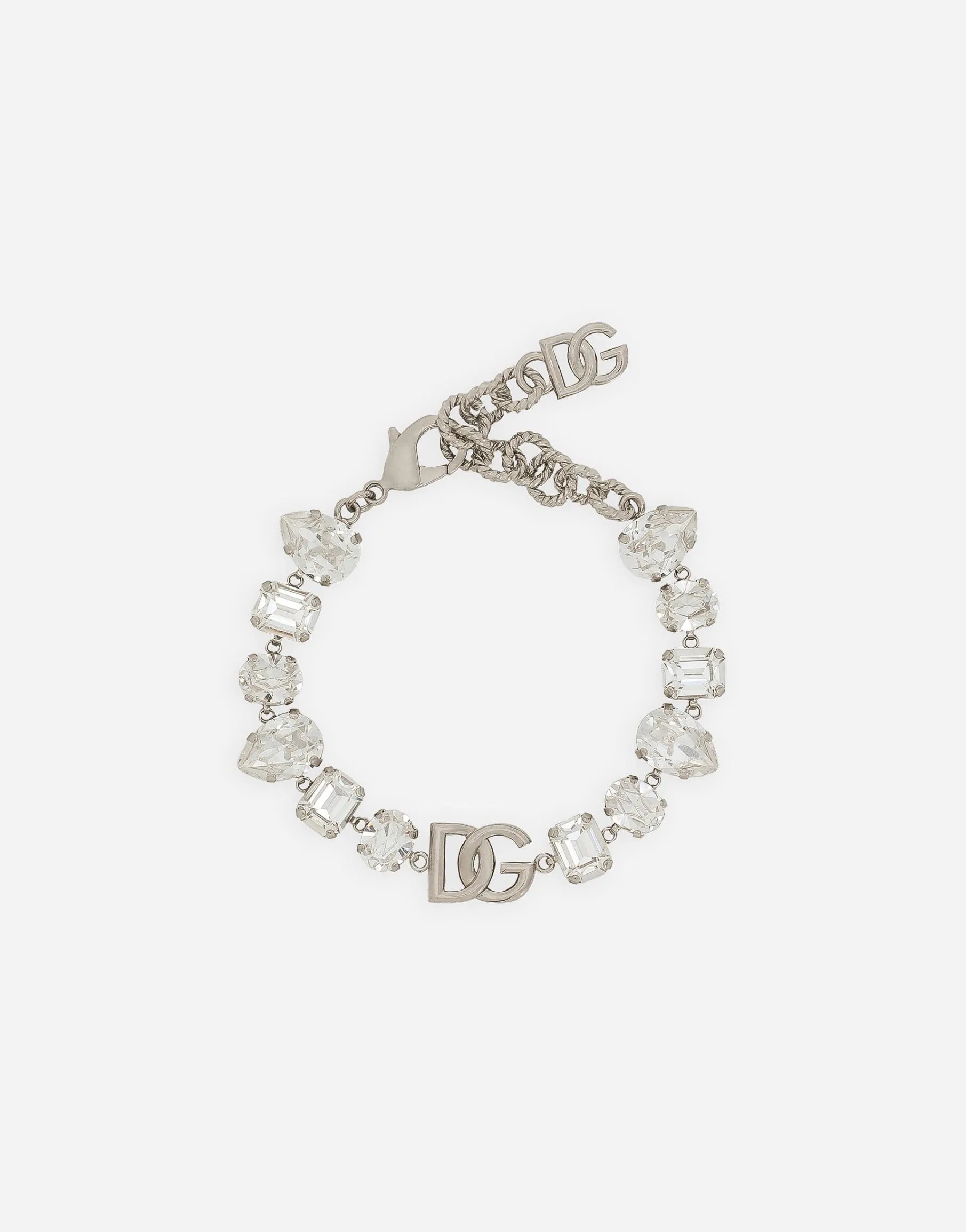 Bracelet with DG logo and rhinestones
