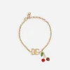 Bracelet with DG logo and cherry charms
