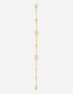 Bracelet with DG logo and rhinestones