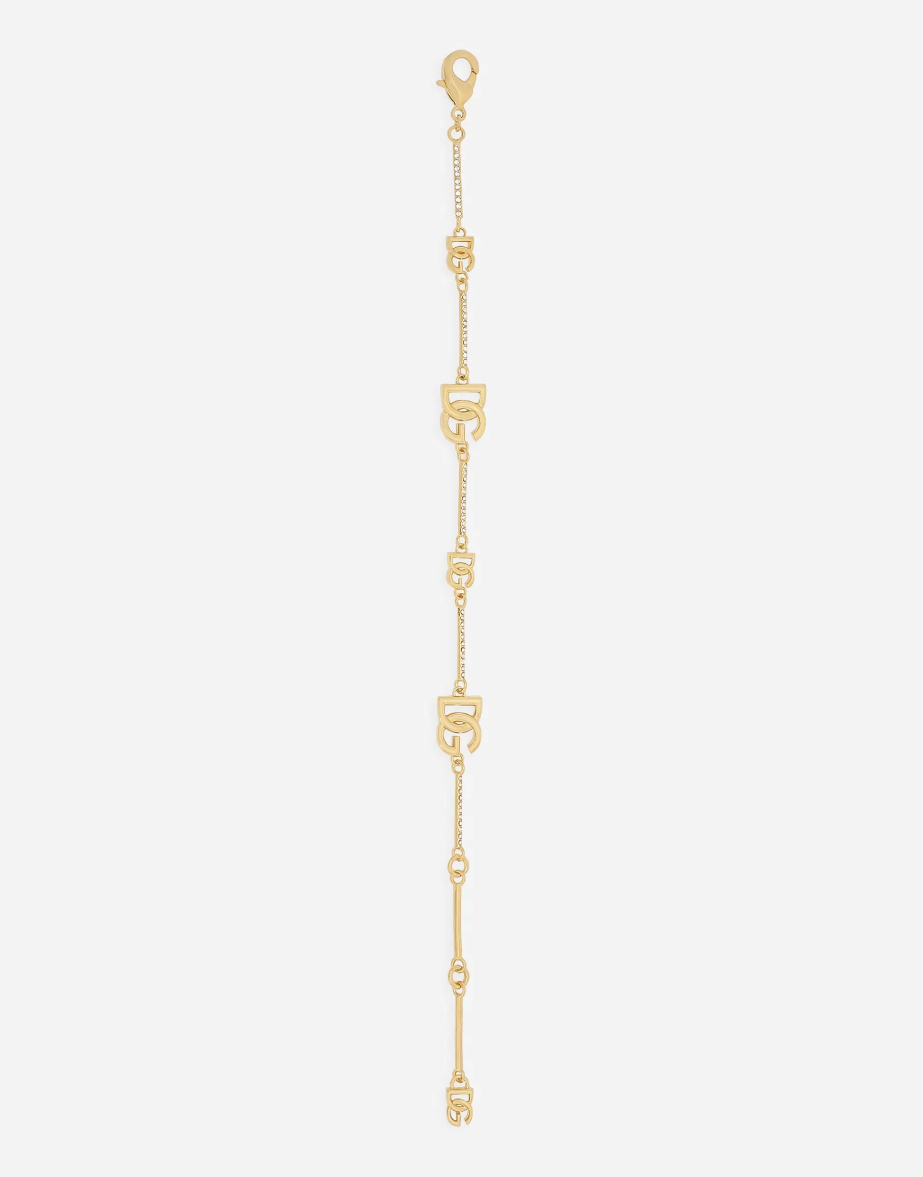 Bracelet with DG logo and rhinestones