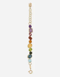 Bracelet with multi-colored gems