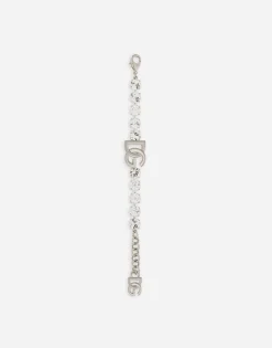 Bracelet with rhinestones and DG logo
