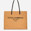 Branded raffia shopper