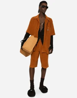 Branded raffia shopper