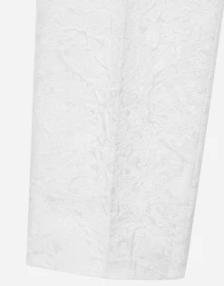 Brocade cigarette pants